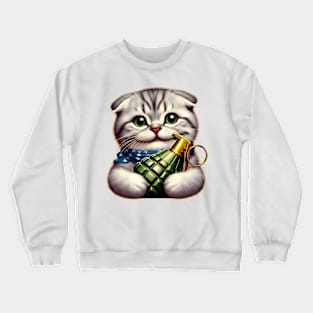 Cat and Grenade Crewneck Sweatshirt